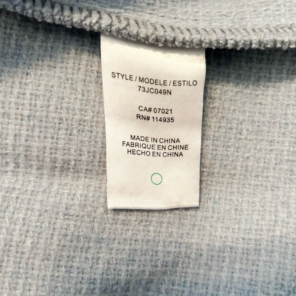 Rdi Light Blue Button-Up Front Closure Shacket Wi… - image 6